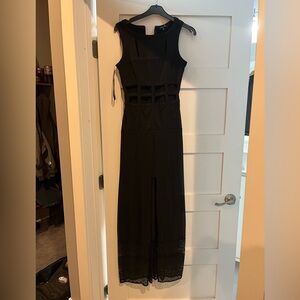 Dress with cutouts
